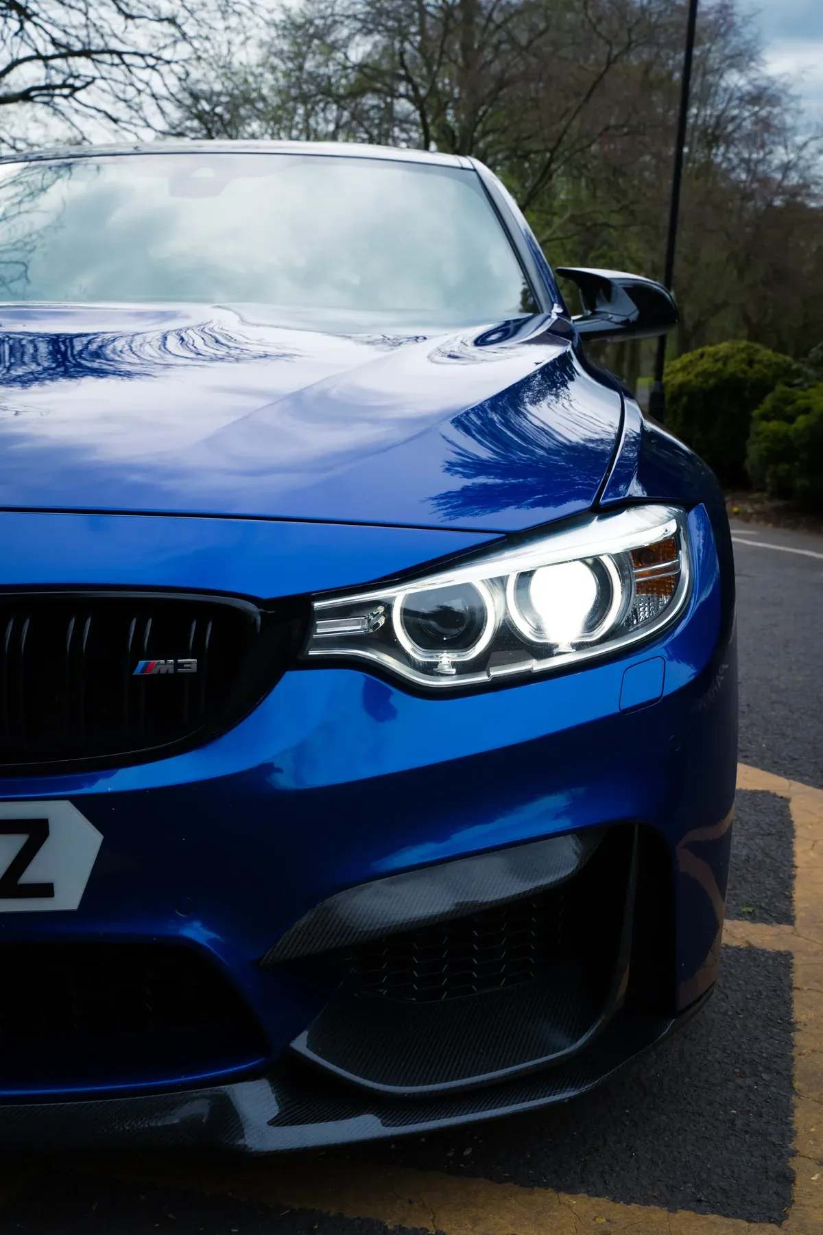BMW M3 interior steering wheel and dashboard